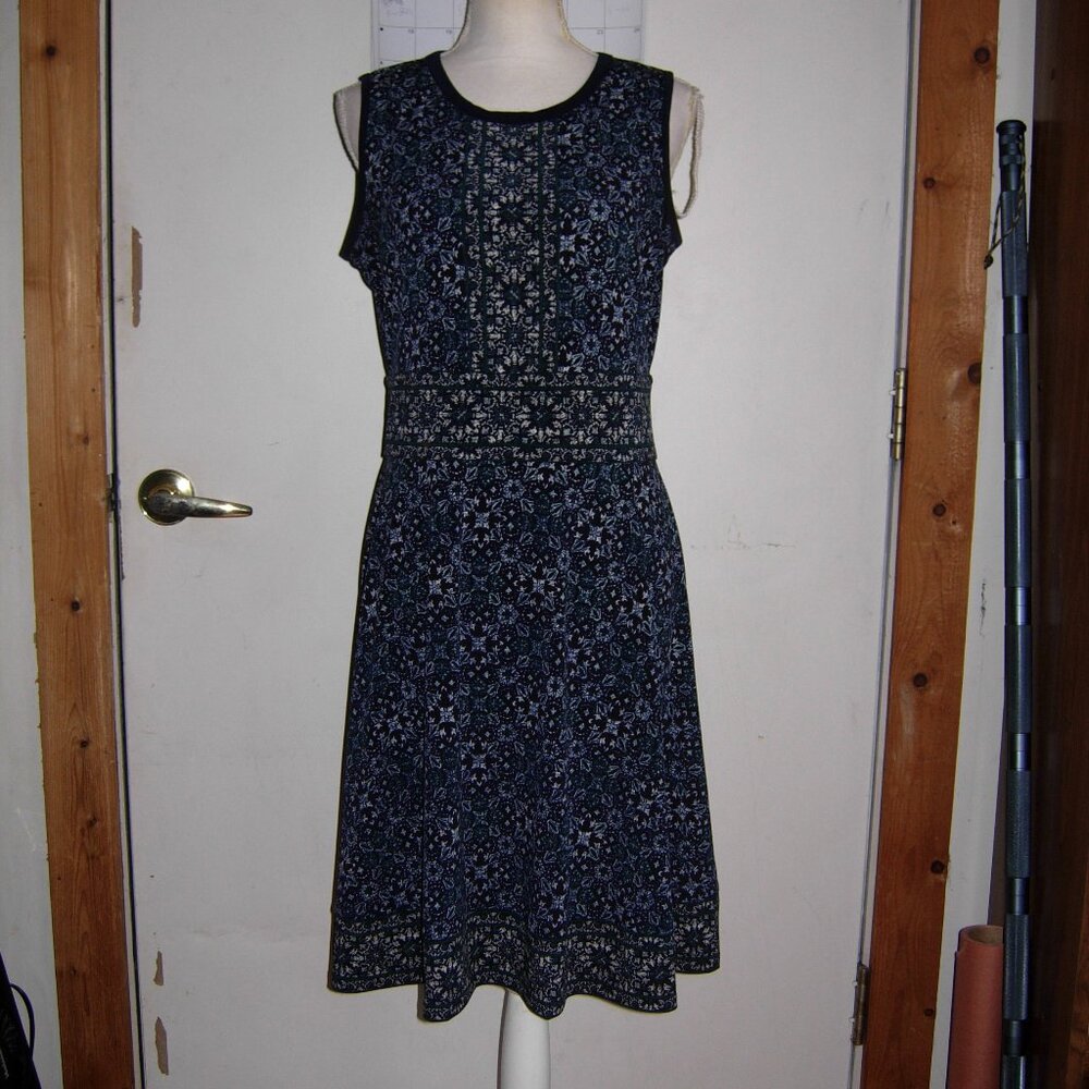 MICHAEL Michael Kors Enchanted Sleevess Border Dress L